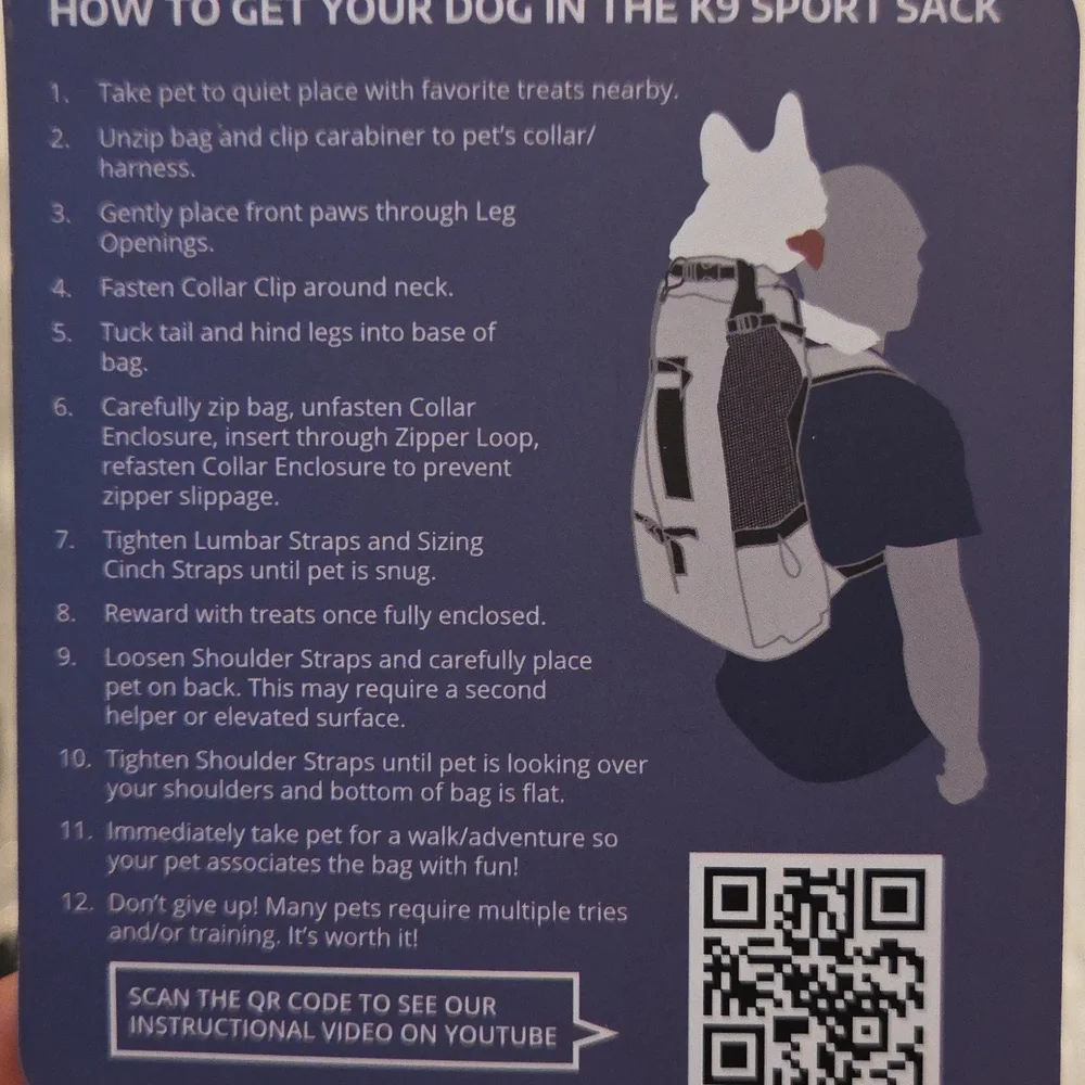 K9 Sport Sack Black Backpack